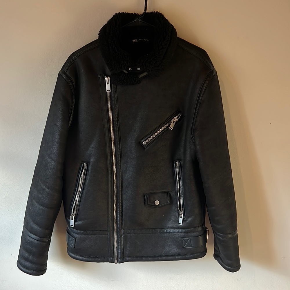 Zara shearling jacket